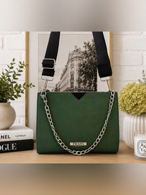 Prada Green Cosmetic/Beauty Bag GWP item